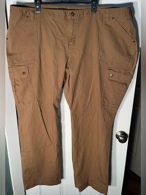 Women’s Duluth Trading Pants 26W x 33 Curvesetter Waistband Fire Hose Cargo